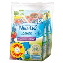 Nestle Kaszka mleczno-ryżowa truskawka-jagoda 2x230 g)