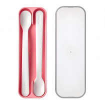 Mepal Mepal Mio Deep Pink 2 Szt Różowe Łyżeczki Do Karmienia Dzieci I Niemowląt Plastikowe