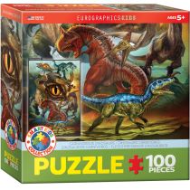 Puzzle 100 el. Smartkids Carnivorous Dinosaurs Eurographics