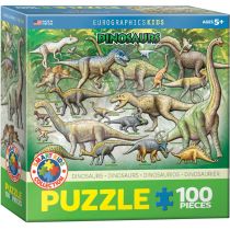 Puzzle 100 el. Smartkids Dinosaurs Eurographics