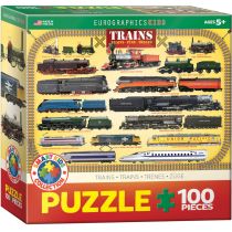 Puzzle 100 el. Smartkids Trains Eurographics