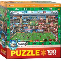 Puzzle 100 Find me Mecz piłki nożnej XXL)