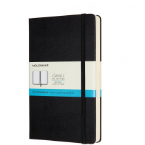 Moleskine 8058647628035 notatniki  klasyczna kolekcja Large/A5, siatka punktowa, zwiększona liczba stron twarda okładka czarna