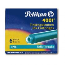 Pelikan NABOJE KRÓTKIE TP 6szt TURKUSOWE