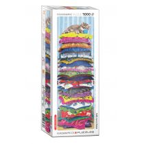 Eurographics EG60105631 puzzle 1000 szt. puszysty kotek na poduszkach, różne