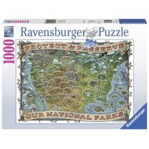 Ravensburger Puzzle 1000 elementów. Chroń i zachowaj parki narodowe USA