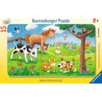 Ravensburger Puzzle w ramce - Zwierzątka, 15 elementów 06066