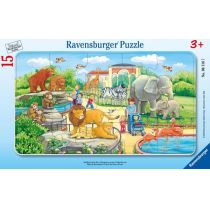 Ravensburger Puzzle w ramie Wyprawa do zoo, 15 części 06116