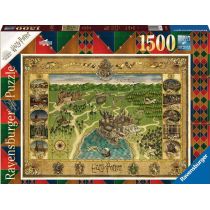 Ravensburger Puzzle 1500 elementów. Harry Potter. Mapa Hogwartu