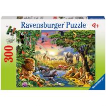 Ravensburger Puzzle Wodopój wieczorową porą 300 XXL