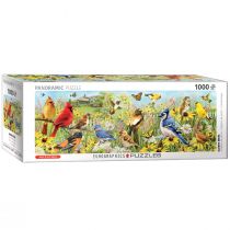 Eurographics Puzzle 1000 Ptaki w ogrodzie, Panorama 628136653381