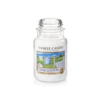 Yankee Candle Świeca zapachowa duży słój Clean Cotton 623g (52424-uniw)