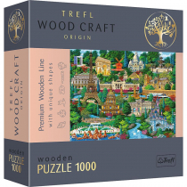 Puzzle drewniane 1000 Francja znane miejsca