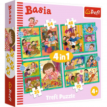 Trefl Puzzle 4w1 Przygody Basi