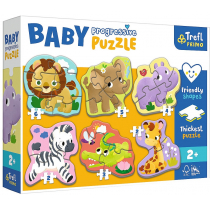 Puzzle dla dzieci Baby Progressive - Safari wiek 2+