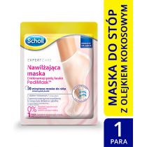 Scholl Pedi Mask maska nawilżająca do stóp Olejek Kokosowy