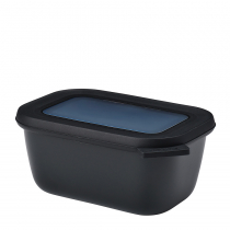 Mepal Mepal Cirqula Oblong Nordic Black 0,75 L Czarna Miska Kuchenna Plastikowa Z Pokrywką