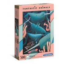 Clementoni Puzzle 500 Fantastic Animals Narwhal
