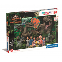 Clementoni Puzzle 180 elementów. Supercolor. Jurassic World