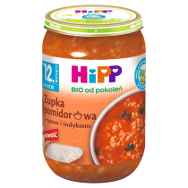 Hipp Zupka pomidorowa z ryżem i indykiem po 12. miesiącu 250 g Bio