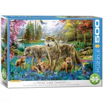 Puzzle 500 Rodzina wilków XXL Nowa