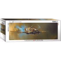 Eurographics Puzzle 1000 panoramiczne Samolot bojowy, Spitfire by BArrie A.F.C 6010-0952
