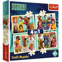 Trefl Puzzle 4w1 Scooby Doo i przyjaciele 34340 5900511343403