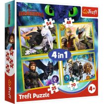 Trefl Puzzle 4w1. Jak wytresować smoka