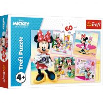 Trefl Puzzle 60 elementów. Urocza Minnie