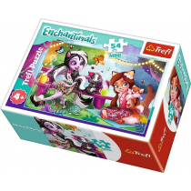 Puzzle mini 54 el. Wesoły dzień Enchantimals 2 Trefl