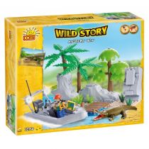 Klocki Cobi. Wild story. Tajemnicza wyspa
