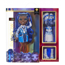 MGA Entertainment Rainbow High Rainbow High COCO VANDERBALT Kobaltowo-niebieska lalka z 2 strojami i akcesoriami Dla dzieci w wieku 6-12 lat i kolekcjonerów 578321