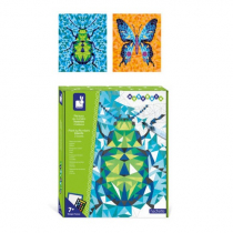 Janod Zestaw farb z numerem owadów - 2 arkusze do wykonania - Mysterix - kreatywny zestaw do wypoczynku dla dzieci - od 7 lat, J07980 J07980