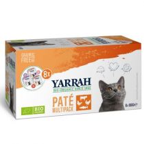 YARRAH (DLA KOTA DOROSŁEGO) MULTIPACK PASZTET BIO (8 x 100 g) 800 g - YARRAH