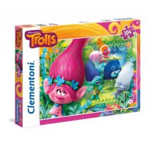 Clementoni Puzzle 104, Trolls, Trolle, 6+