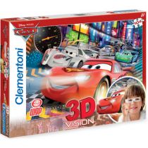 Clementoni Puzzle 104 3D Vision Auta 2