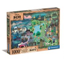 Puzzle 1000 Story Maps 101 Dalmatyńczyków Nowa