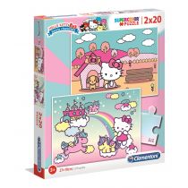 Clementoni Puzzle 2x20 Super Kolor Hello Kitty -