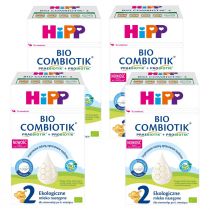 Hipp 2 Bio Combiotik mleko następne, dla niemowląt po 6. m-cu Zestaw 4 x 550 g Bio