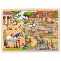 Puzzle Szkółka Jeździecka 96 el