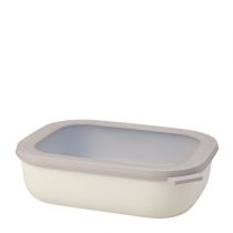Mepal Mepal Cirqula Oblong Nordic White 2 L Popielata Miska Kuchenna Plastikowa Z Pokrywką
