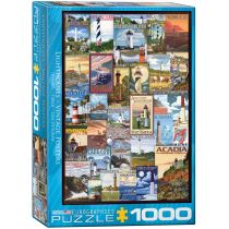 Eurographics Puzzle 1000 elementów Stare plakaty latarnie