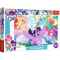 Trefl Puzzle 100 elementów - My Little Pony, Tęczowa kraina