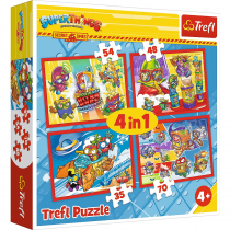 Trefl Puzzle 4w1 Tajni Szpiedzy Super Zings