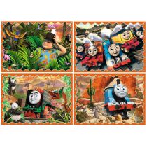Trefl Puzzle 4w1 Podróże po świecie Thomas and Friends 34300