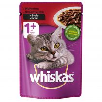 Mars Whiskas Z Wołowiną W Sosie Karma Pełnoporcjowa 100 G