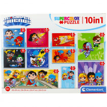 Clementoni Puzzle 10w1 Super Kolor DC Comics -