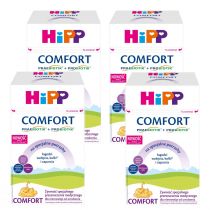 Hipp Comfort Combiotik Żywność specjalnego przeznaczenia medycznego, dla niemowląt od urodzenia Zestaw 4 x 600 g