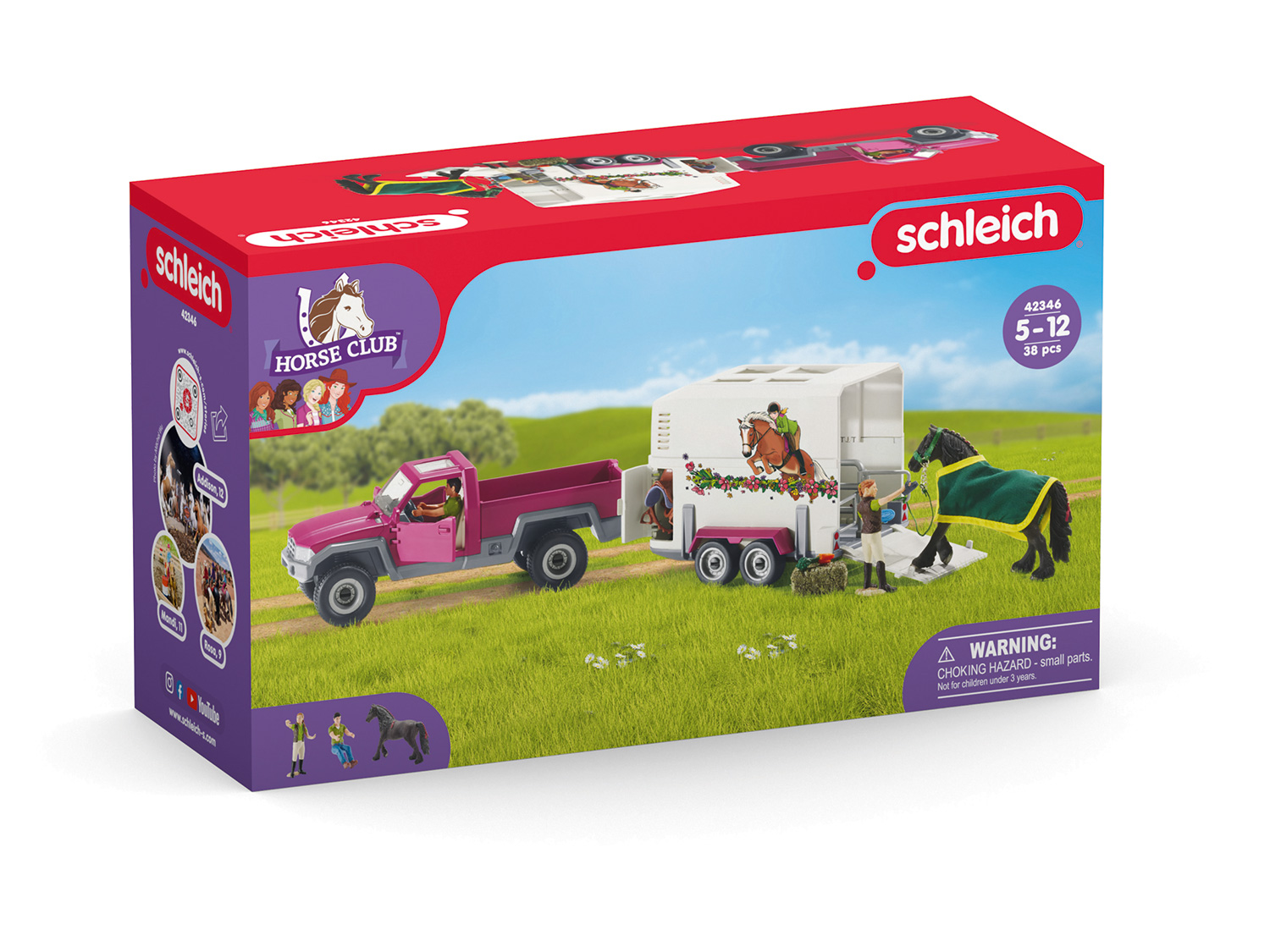 Schleich 42346 Pickup z przyczepą dla konia