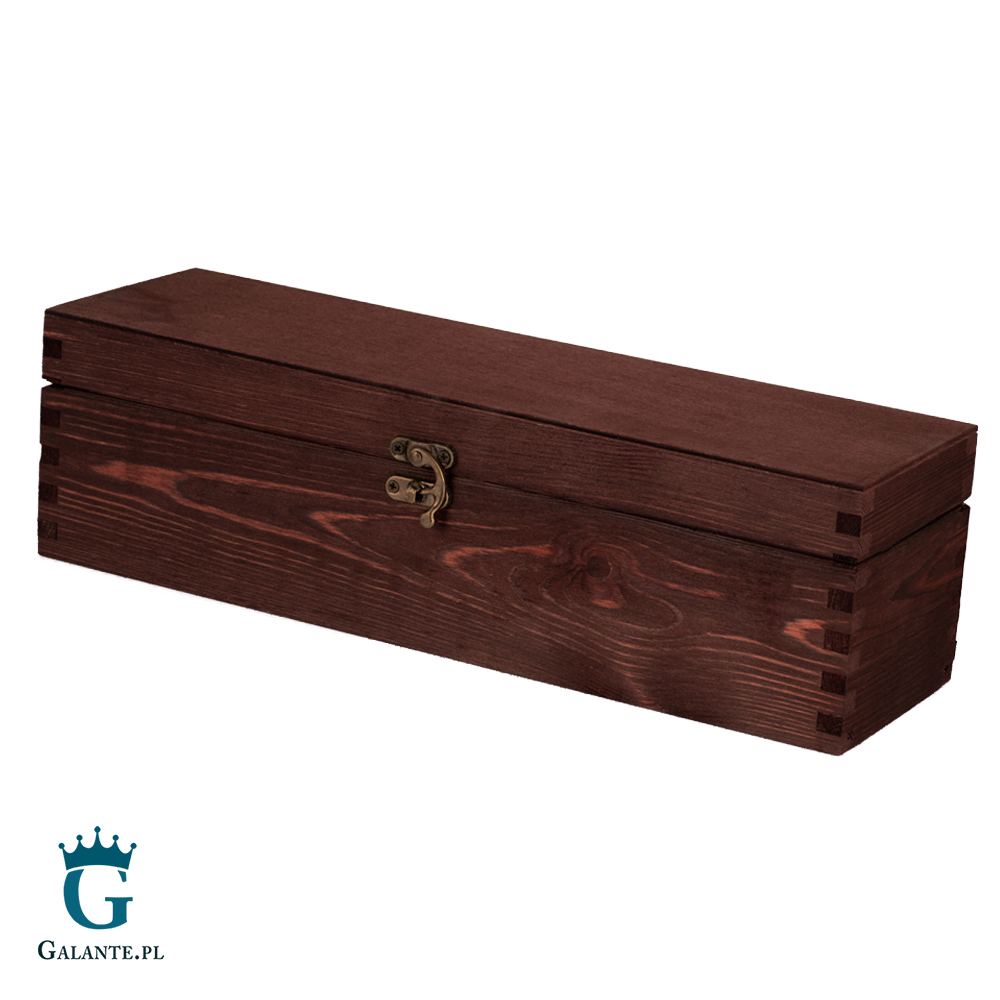 Kuferek drewniany Palisander 37x11x11 cm z możliwością graweru